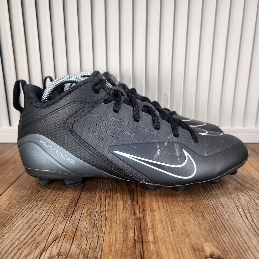 Mens 8 Nike Alpha Huarache 8 Varsity Lax Black Lacrosse Sports Cleats CZ6558-011